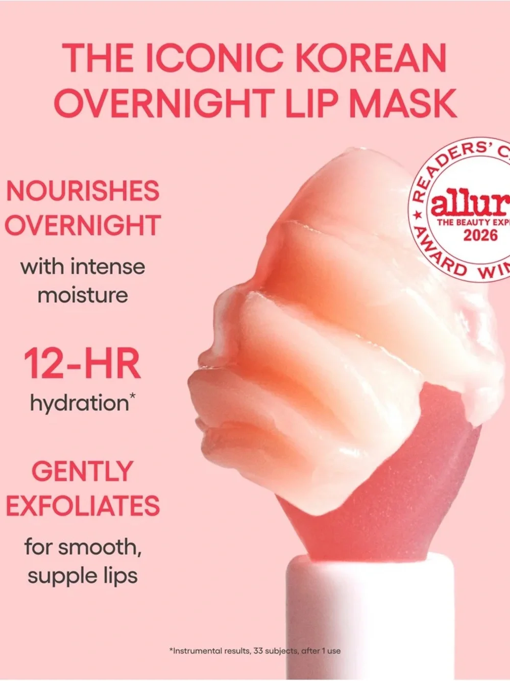 NEW LANEIGE Watermelon Pop Lip Sleeping Mask - Pink/Red